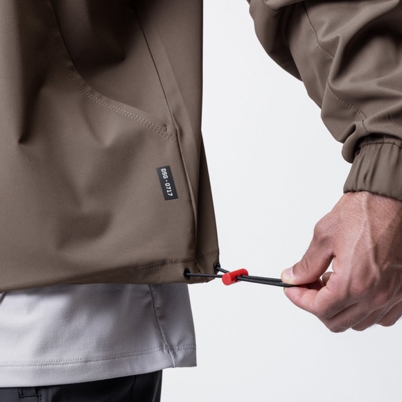 0717. Weather-Ready Anorak Jacket - Deep Taupe - Picture 6 of 6